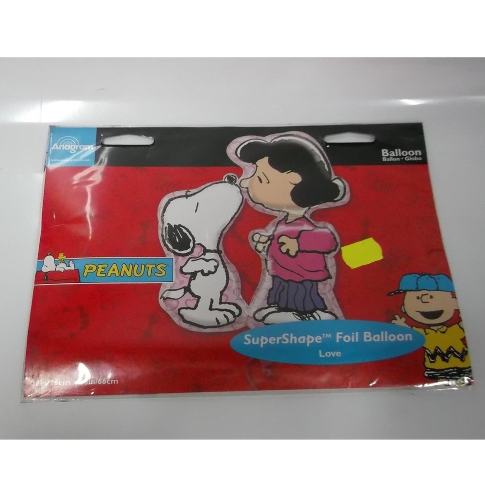 Anagram Peanuts Snoopy Lucy Love SuperShape Foil Balloon 30x26 13381 Red